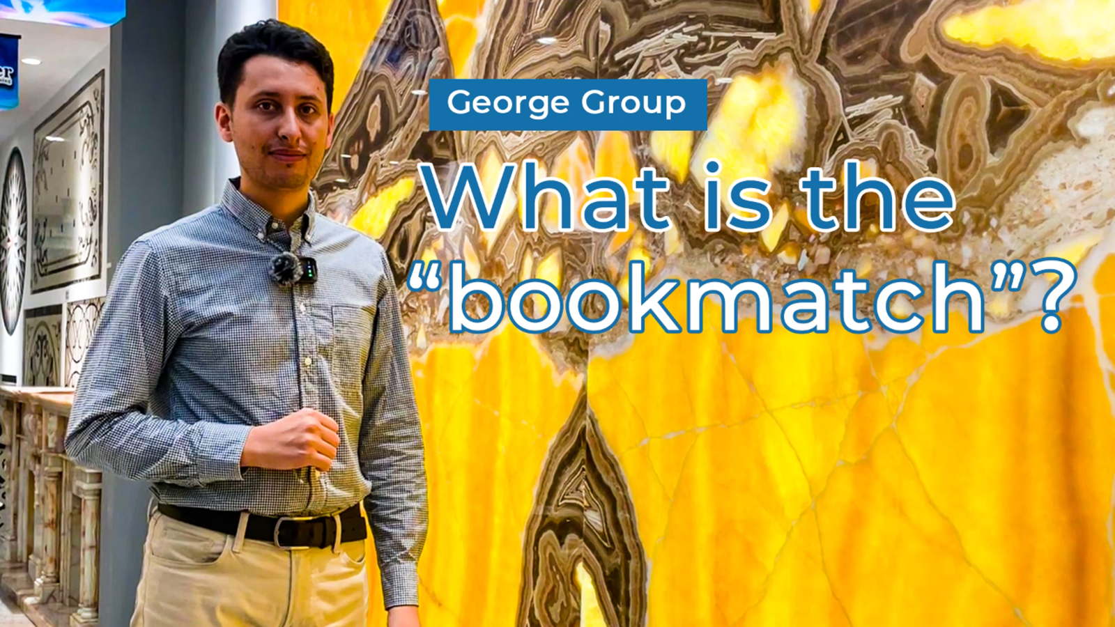 Natural marble front and back grinding (Arabic)