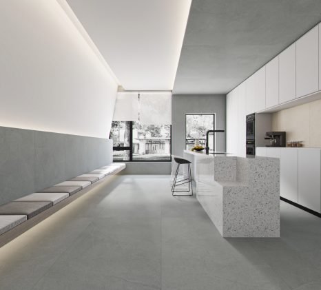 Non-Slip Sandstone-Look Porcelain Tiles